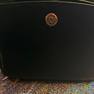 Black Leather Anne Klein crossbody purse